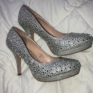 Shiny Silver Heels